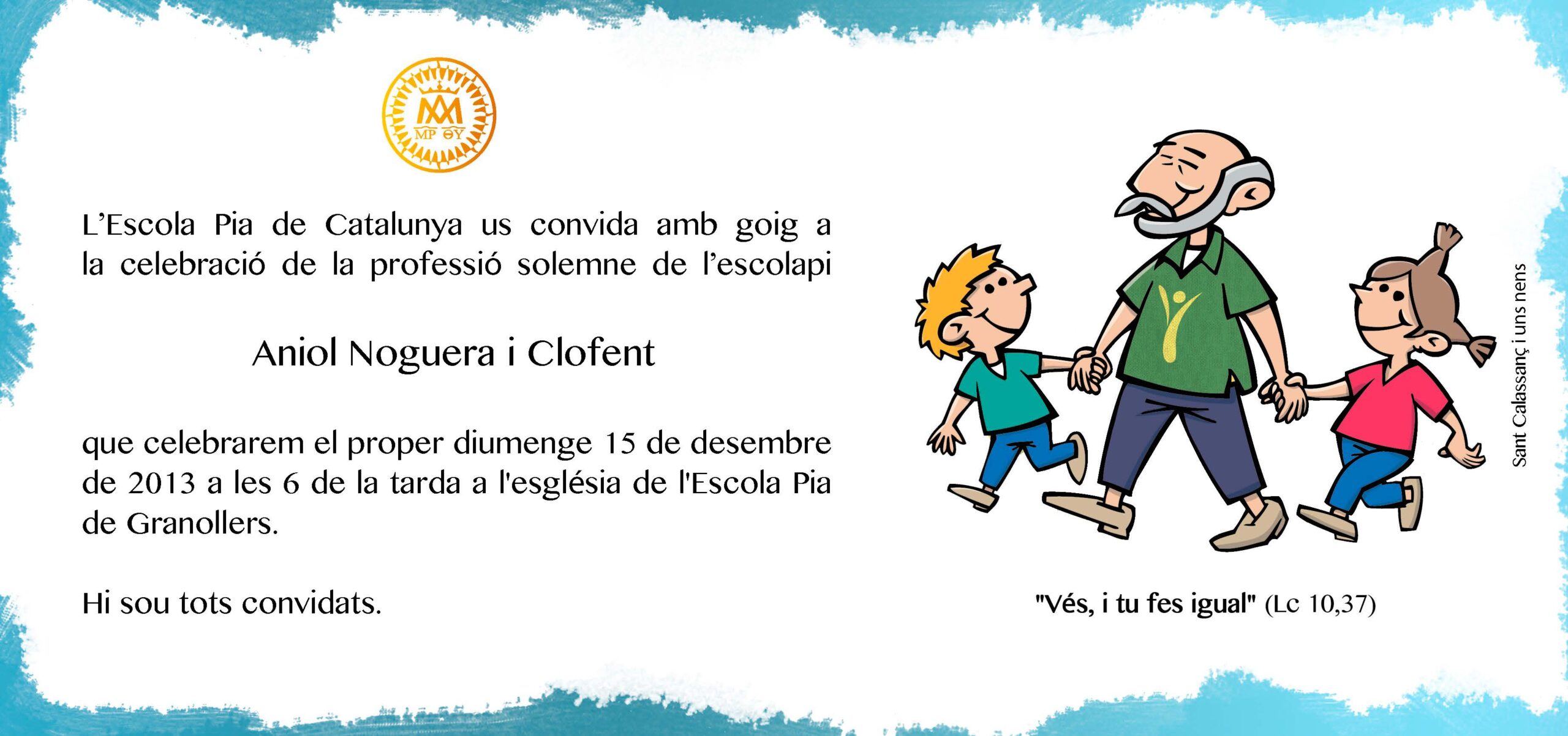 15 diciembre: profesión solemne en Catalunya