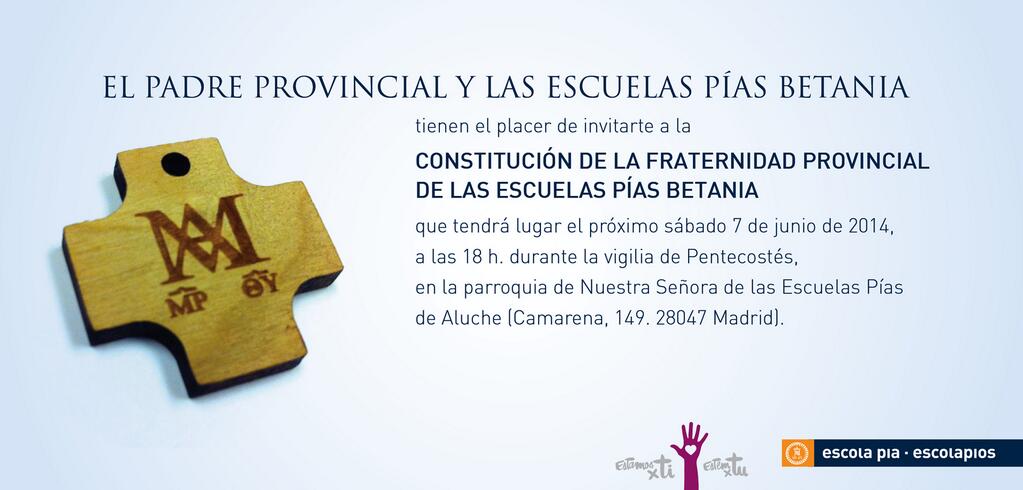 YA FALTA POCO PARA LA NUEVA FRATERNIDAD DE BETANIA