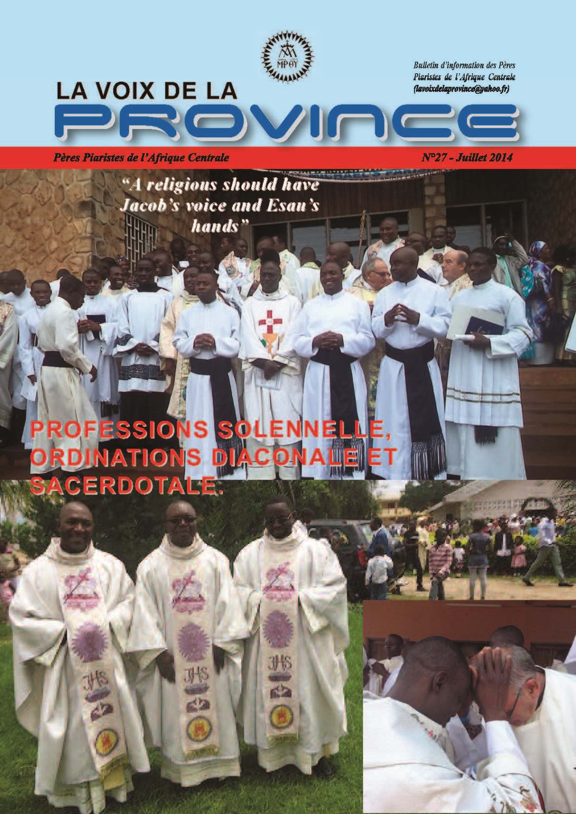 INFORMACIONES DESDE ÁFRICA CENTRAL