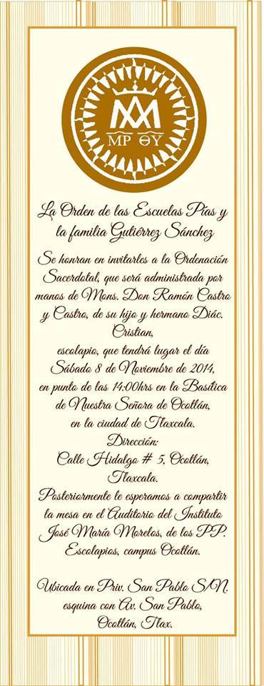 ORDENACIÓN DE CRISTIAN EN MÉXICO