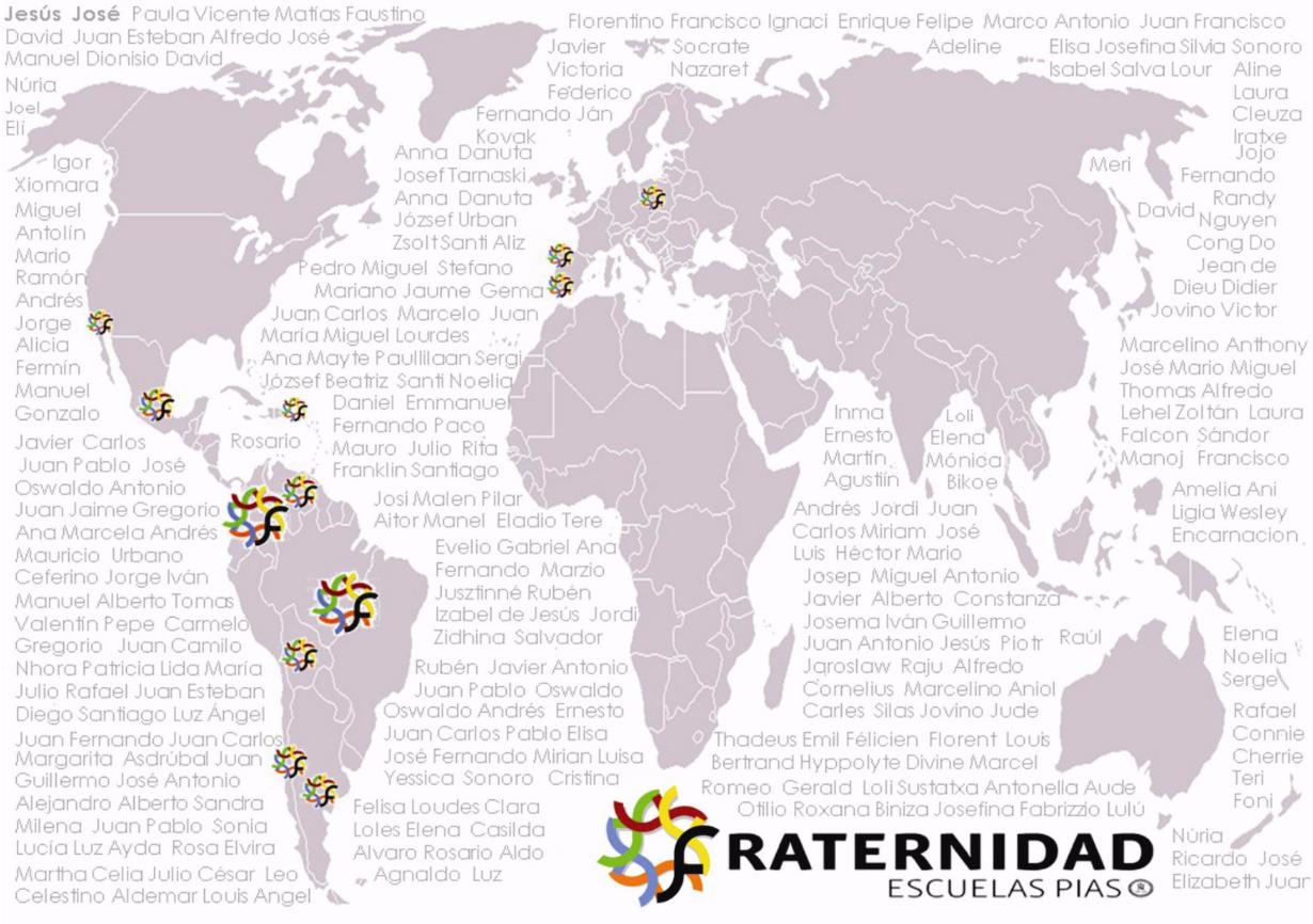 FRATERNIDAD DE LAS ESCUELAS PÍAS EN EL MUNDO
