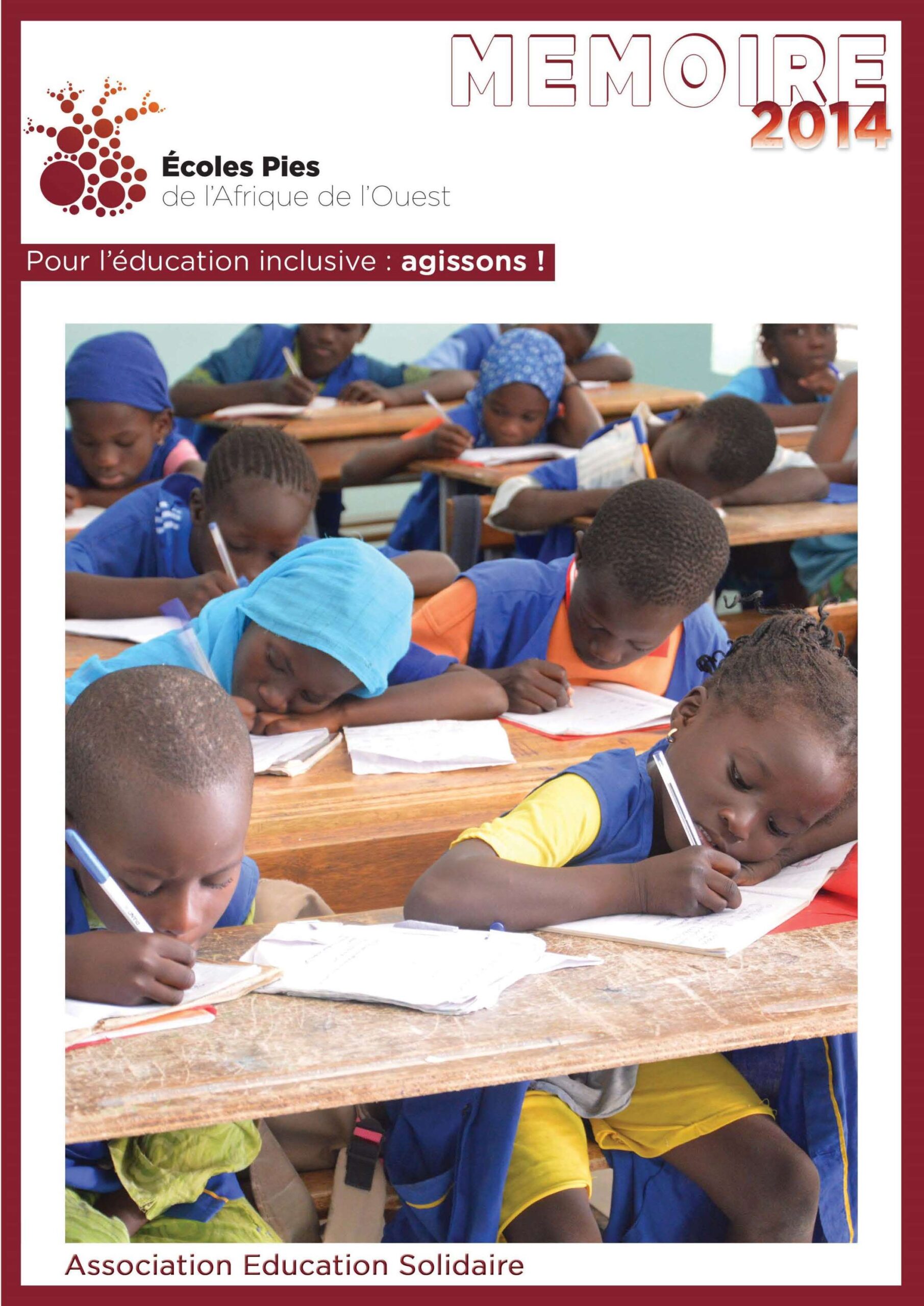 MEMORIA DE LAS ESCUELAS PÍAS DE ÁFRICA DEL OESTE