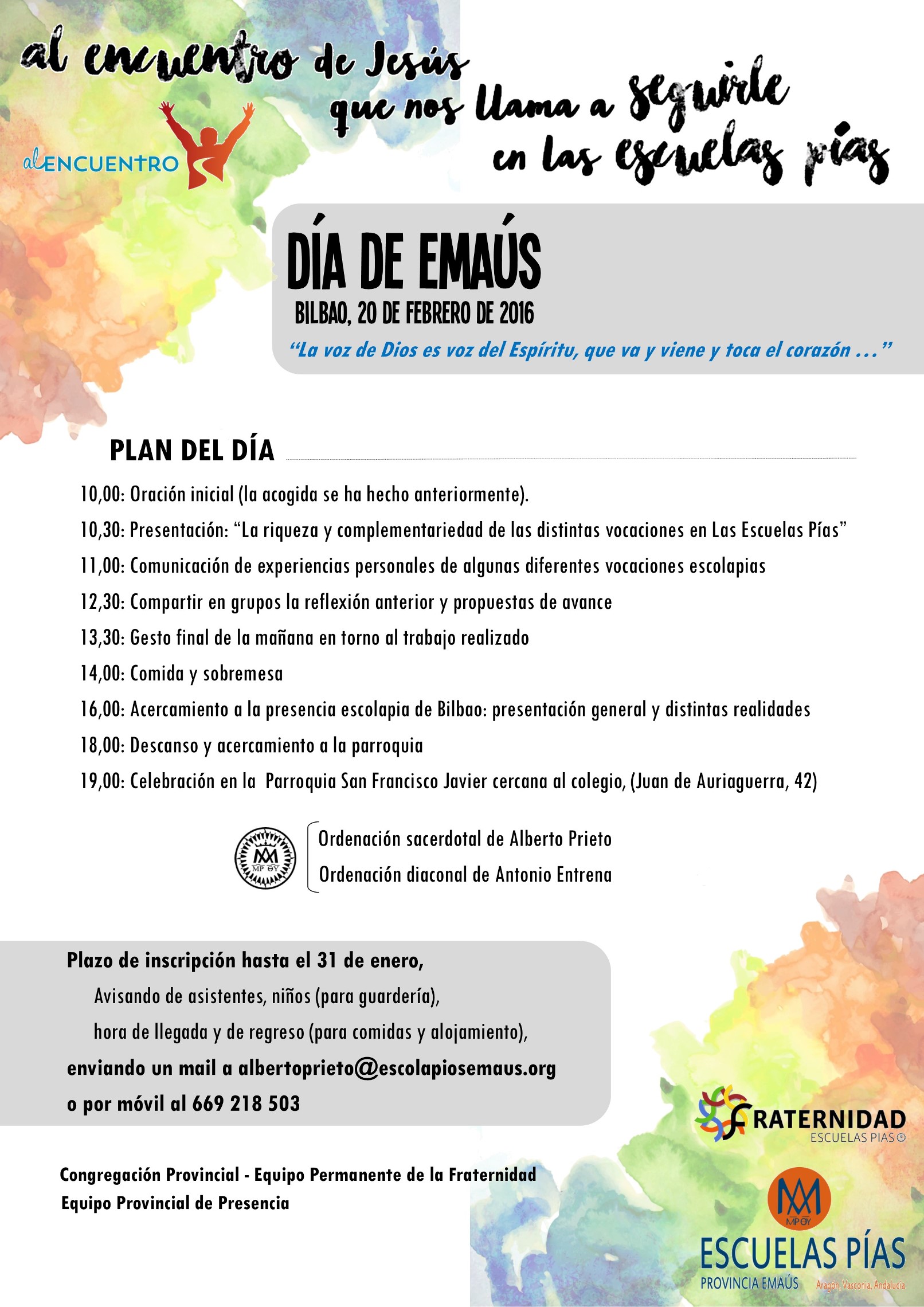 20 DE FEBRERO, DÍA DE EMAÚS