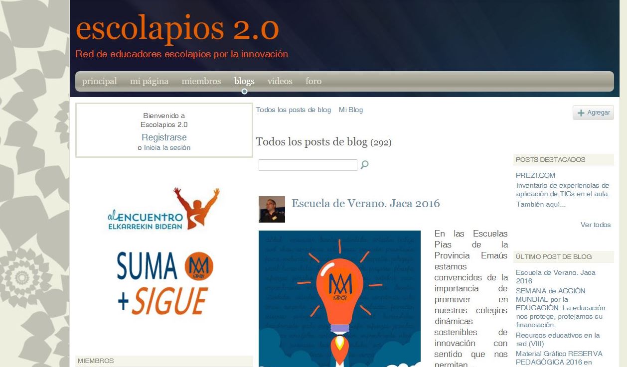 UN BLOG ESCOLAPIO PARA EDUCADORES