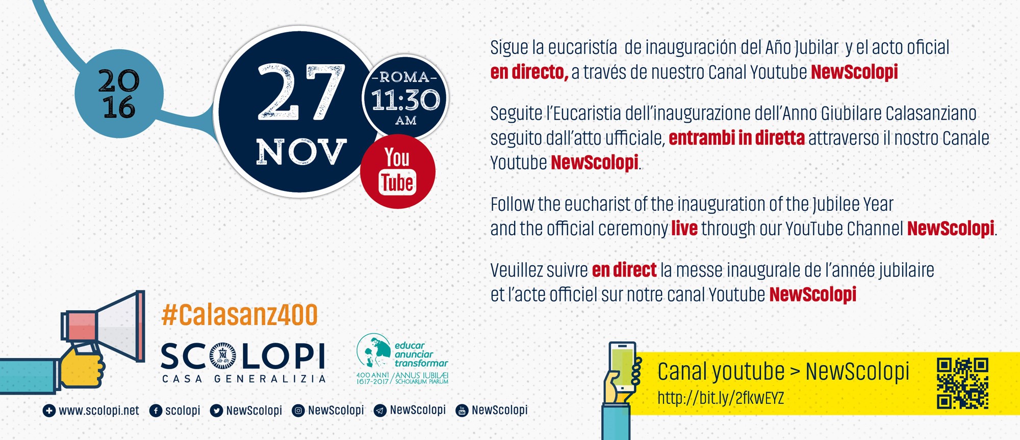 COMIENZA EL AÑO JUBILAR ESCOLAPIO