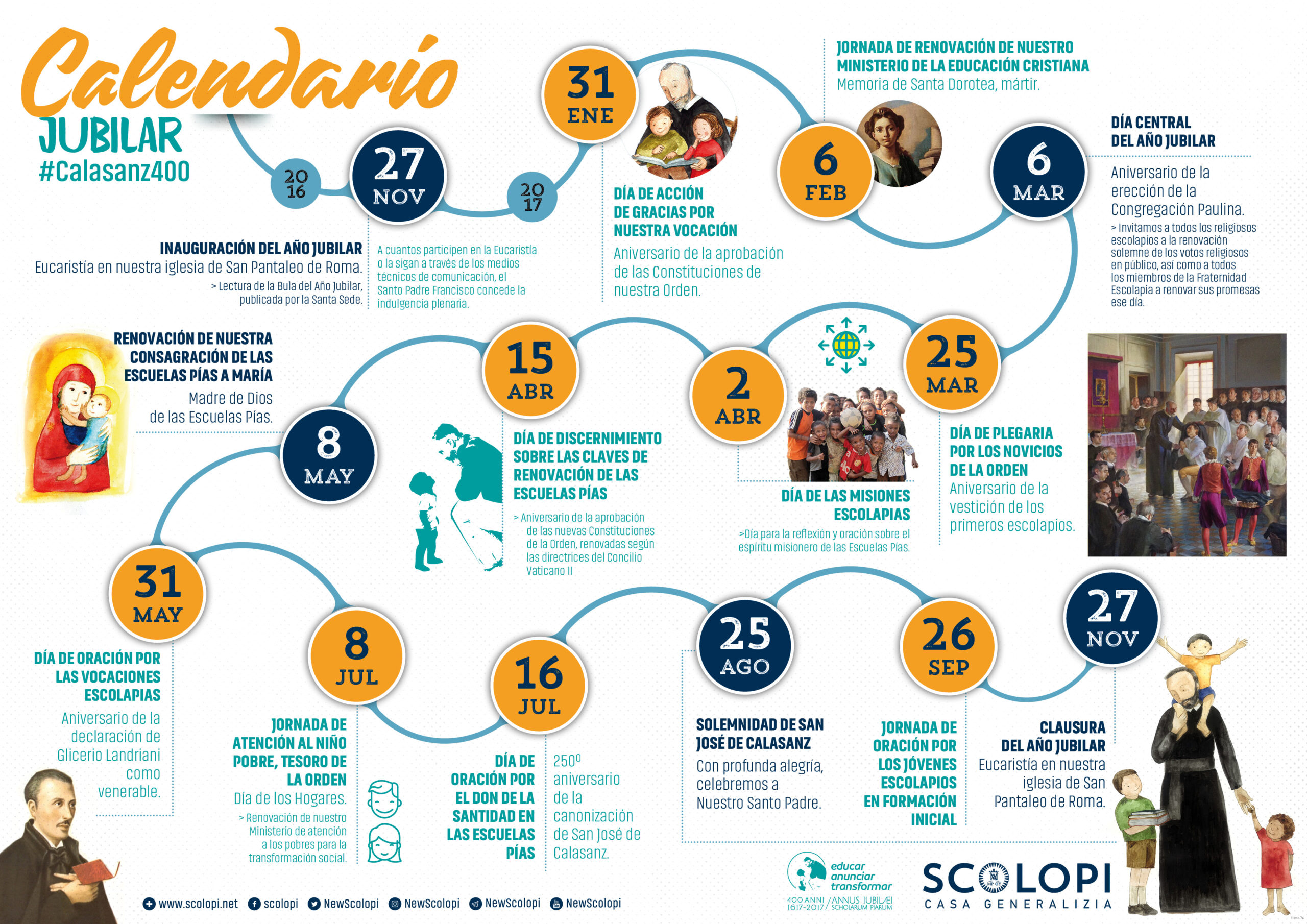 ¿SIGUES EL CALENDARIO DE ESTE AÑO TAN ESCOLAPIO?