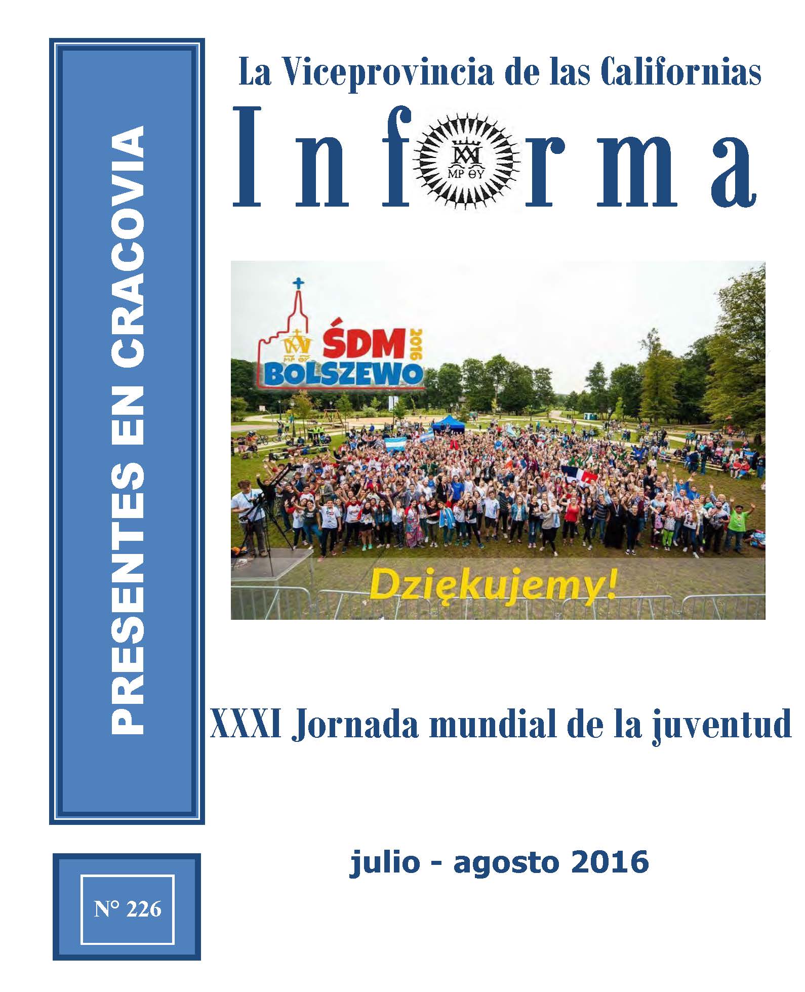 BOLETÍN INFORMATIVO DESDE CALIFORNIAS