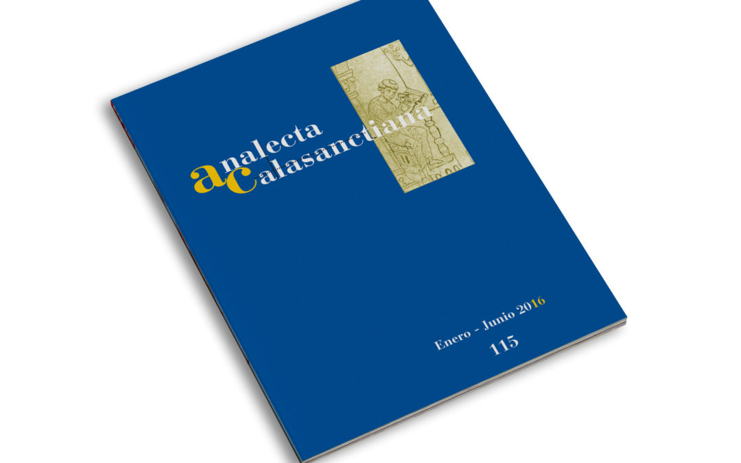 ANALECTA, REVISTA DE ESTUDIOS ESCOLAPIOS