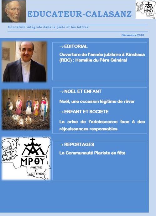 INFORMACIÓN ESCOLAPIA DESDE CONGO