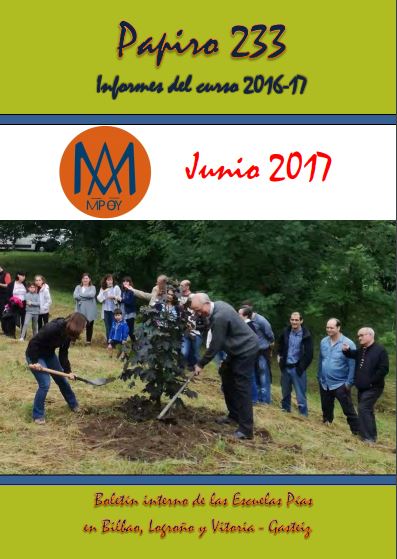 PAPIRO 233: RESUMEN ESCOLAPIO DE ESTE AÑO EN BILBAO Y VITORIA