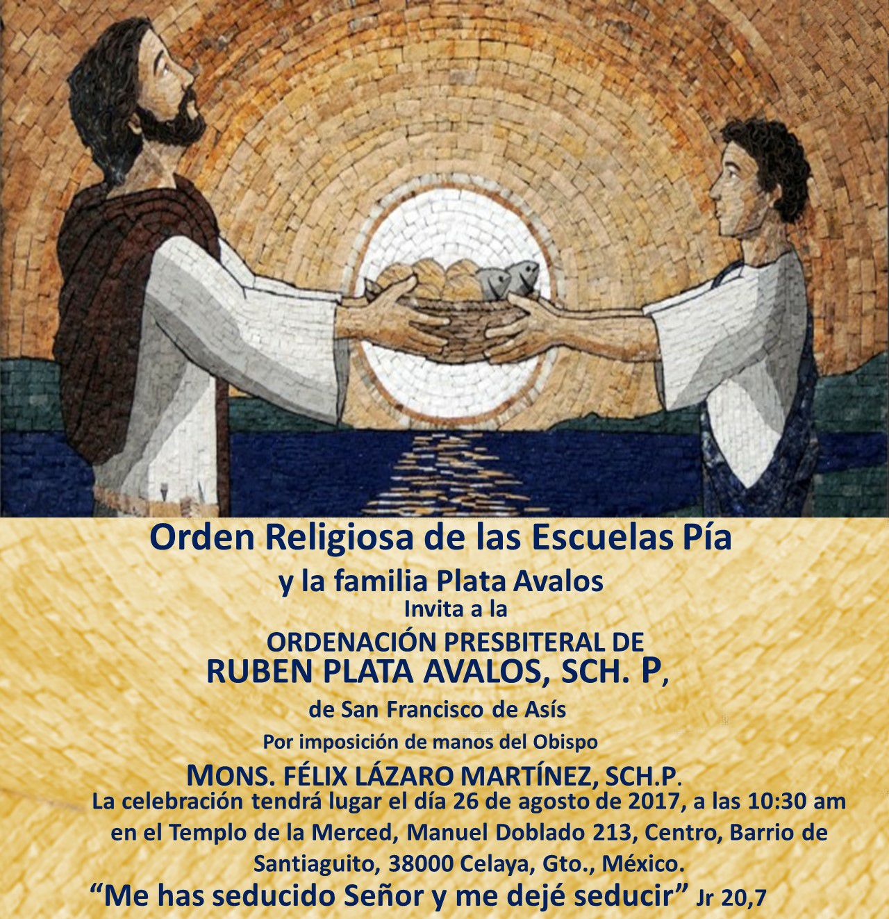 CUATRO ORDENACIONES ESCOLAPIAS PRÓXIMAS