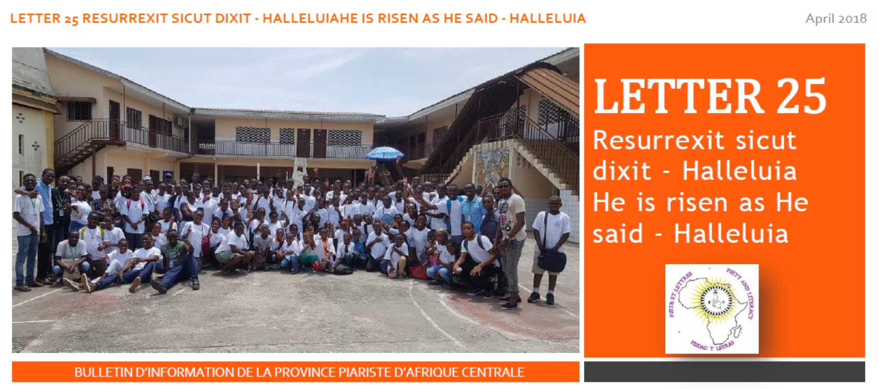 NOTICIAS ESCOLAPIAS DE ÁFRICA CENTRAL