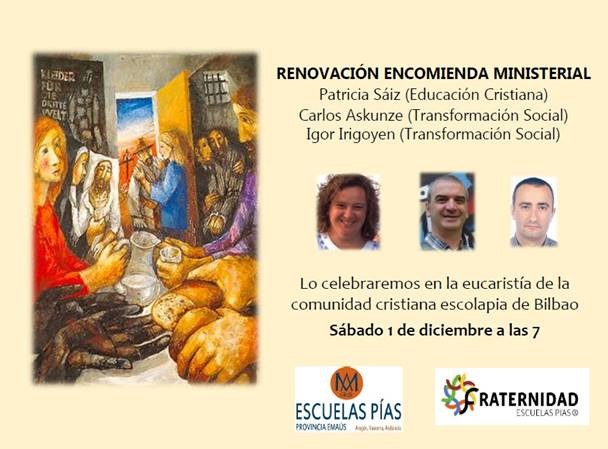RENOVACIÓN DE MINISTERIOS ESCOLAPIOS