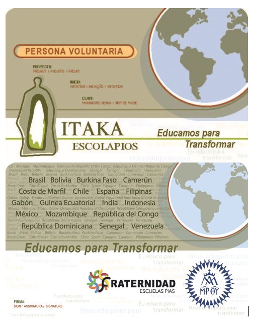 9 marzo, DÍA DEL VOLUNTARIADO EN ITAKA – ESCOLAPIOS
