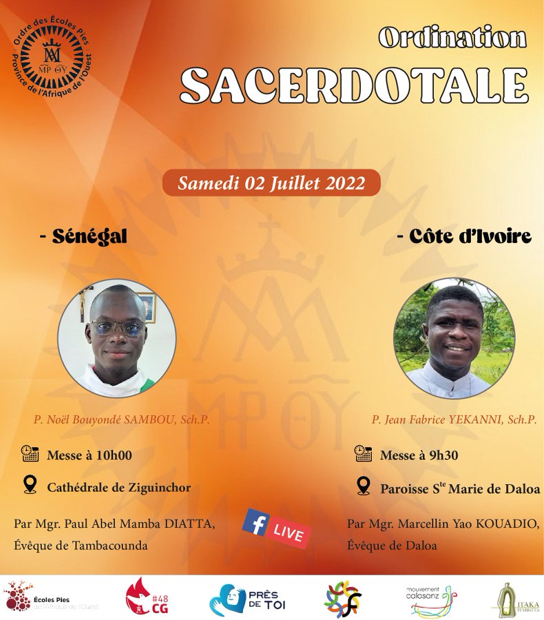 DOS NUEVOS SACERDOTES ESCOLÁPIOS EN ÁFRICA DEL OESTE