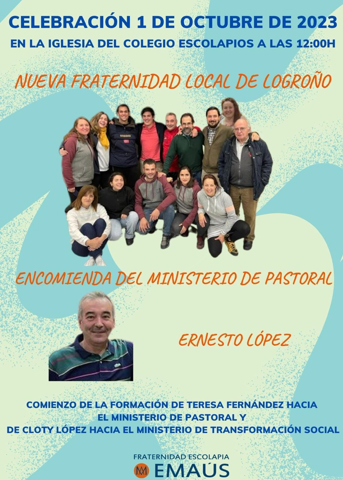 DOS NOVEDADES EN LAS ESCUELAS PÍAS DE LOGROÑO (EMAÚS)