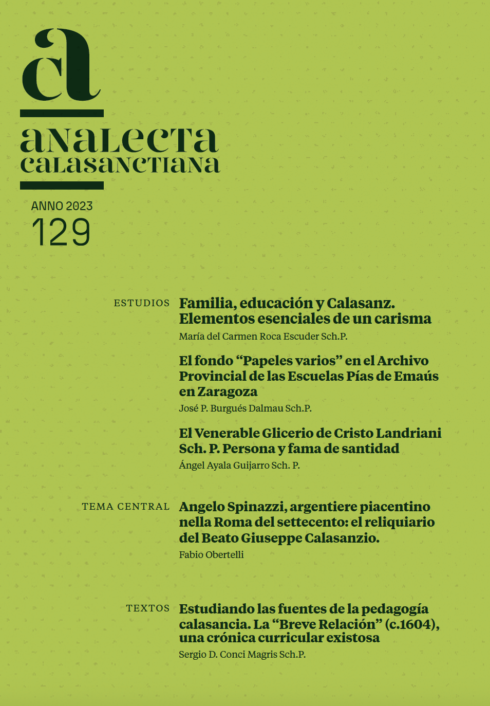 NUEVA ETAPA EN ANALECTA