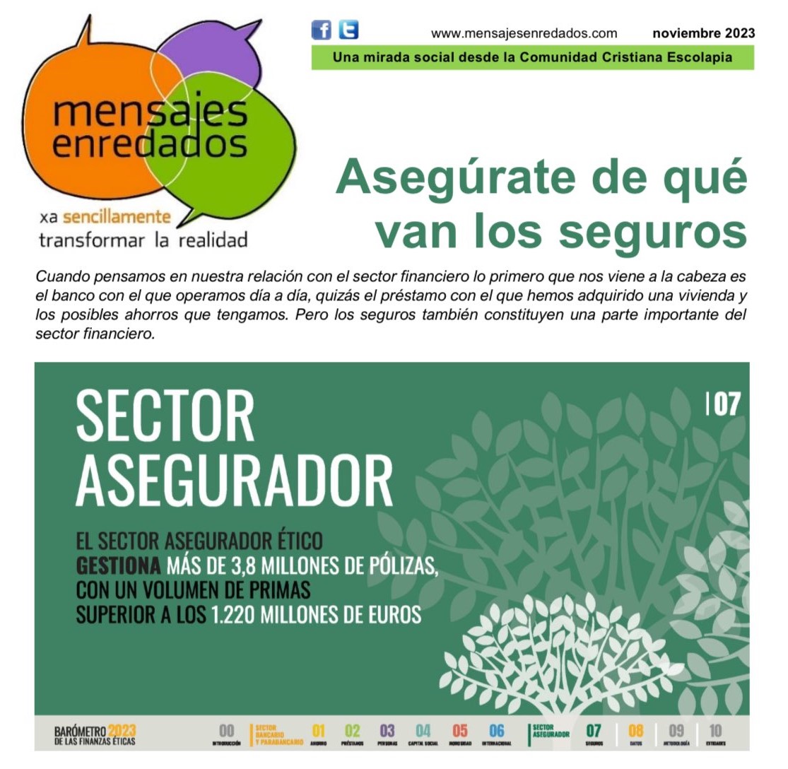 MENSAJE ENREDADO… SOBRE LOS SEGUROS