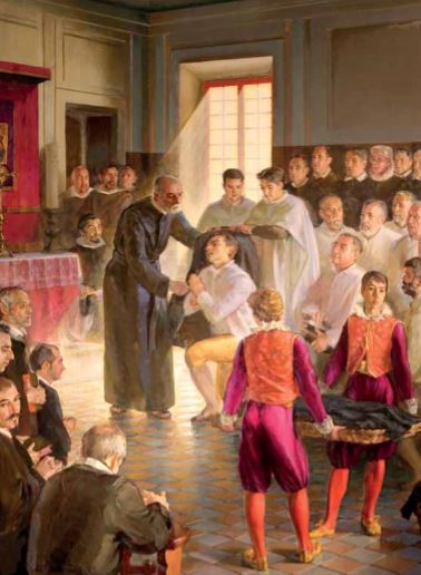 HACE 407 AÑOS… CALASANZ RECIBE EL HÁBITO ESCOLAPIO