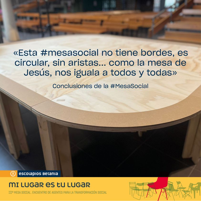 III MESA SOCIAL CON LOS ESCOLAPIOS DE BETANIA
