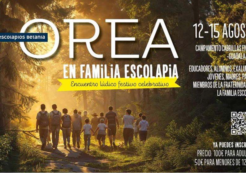 OREA EN FAMILIA, UNA INVITACIÓN DE LOS ESCOLAPIOS DE BETANIA