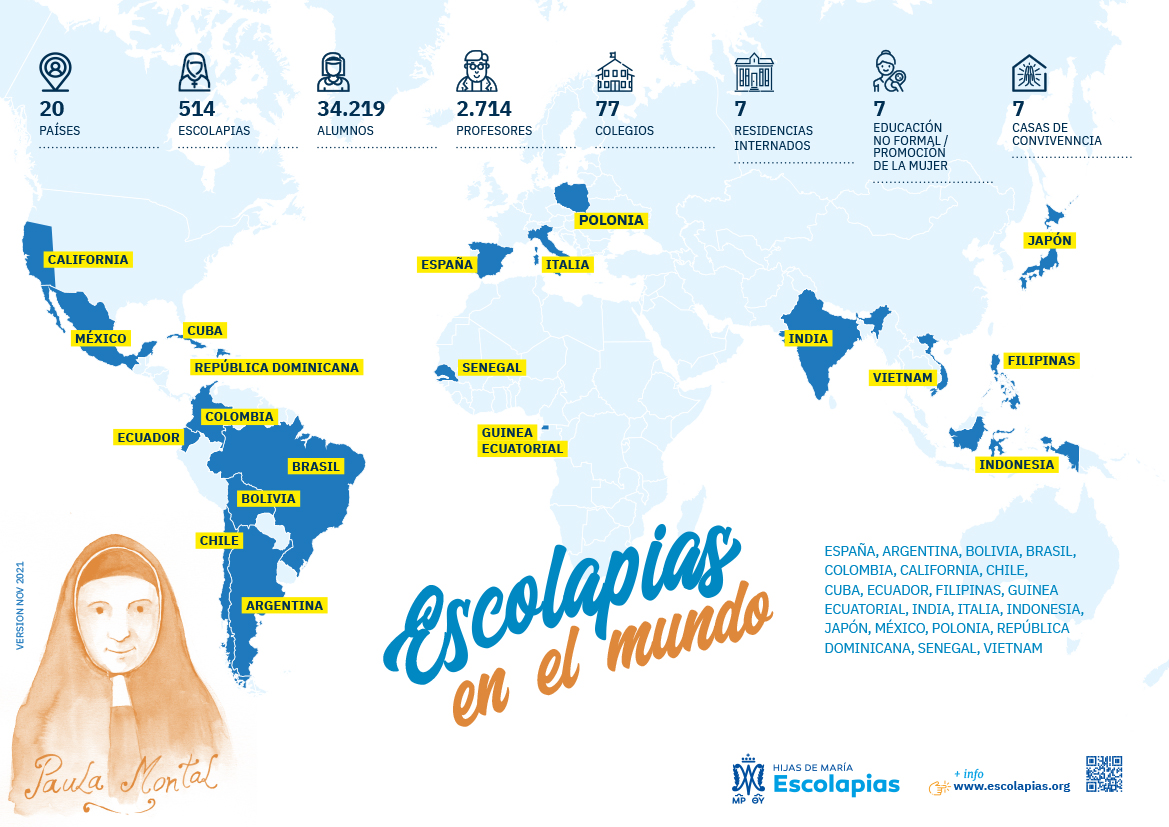 PARA CONOCER A LAS ESCOLAPIAS, HIJAS DE MARÍA