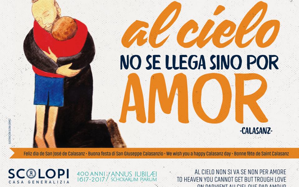 Calasanz al cielo por amor
