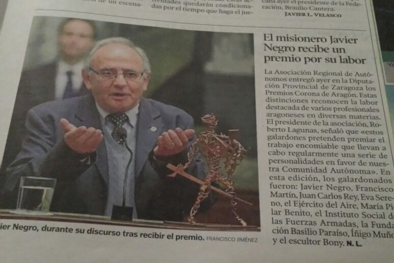 Negro, Javier 150226 Premio