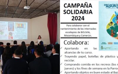 ESCOLAPIOS DE COCHABAMBA EN CAMPAÑA SOLIDARIA