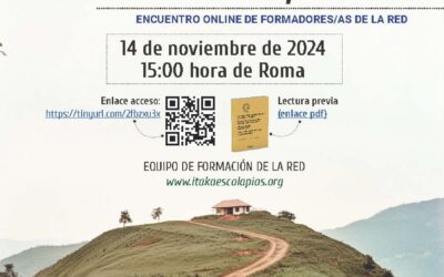 14 noviembre, ENCUENTRO ONLINE DE FORMADORES EN LA RED ITAKA – ESCOLAPIOS