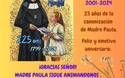 25 noviembre, ANIVERSARIO DE LA CANONIZACIÓN DE MADRE PAULA
