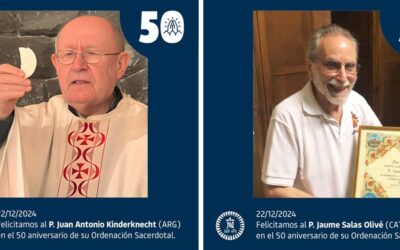50 AÑOS COMO PADRES ESCOLAPIOS DE JAUME Y JUAN ANTONIO