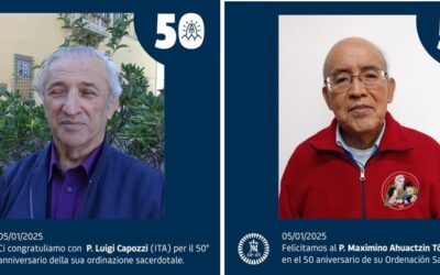 P. LUIGI CAPOZZI y MAXIMINO AHUACTZIN, 50 AÑOS DE PADRES ESCOLAPIOS