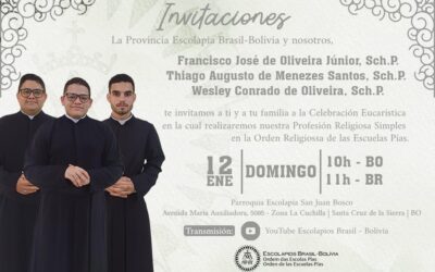 HOY CELEBRAMOS LA PROFESIÓN DE TRES NUEVOS RELIGIOSOS