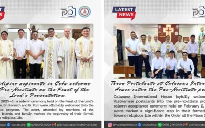 CINCO NUEVOS PRENOVICIOS CON LOS ESCOLAPIOS DE ASIA PACÍFICO