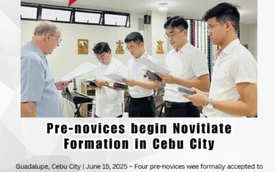 CUATRO NUEVOS NOVICIOS EN CEBÚ (FILIPINAS – ASIA PACÍFICO)