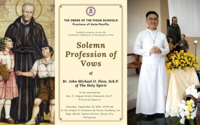 JOHN MICHAEL O. DION, RELIGIOSO ESCOLAPIO PARA SIEMPRE