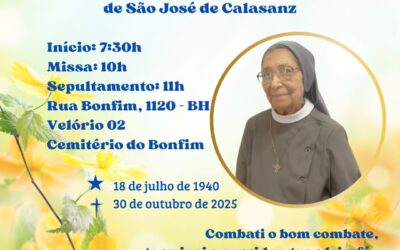 FALLECE LA ESCOLAPIA MÔNICA GONÇALVES BRAGA