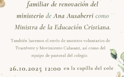 RENOVACIÓN DEL MINISTERIO DE LA EDUCACIÓN CRISTIANA EN JACA