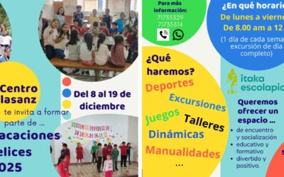 VACACIONES FELICES… CON ITAKA – ESCOLAPIOS COCHABAMBA