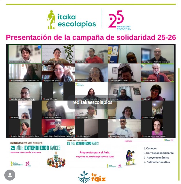 PRESENTACIÓN INTERNACIONAL DE LA CAMPAÑA DE SOLIDARIDAD ITAKA – ESCOLAPIOS