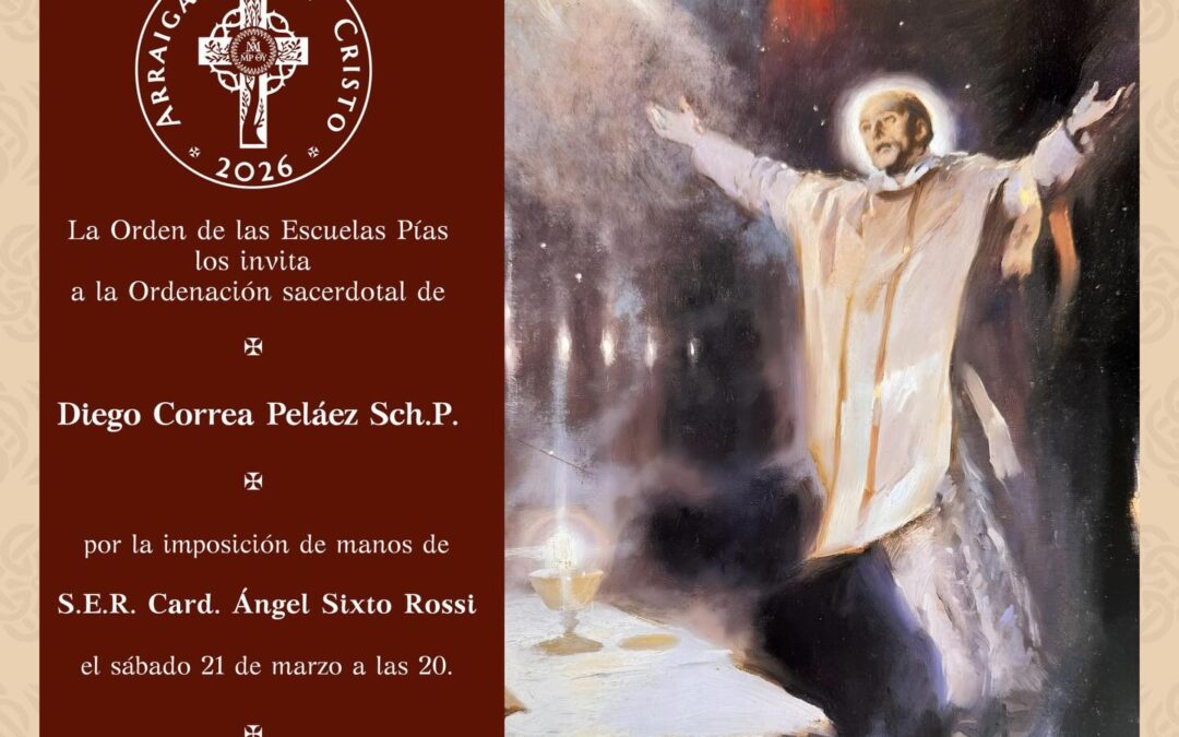 21 marzo, DIEGO CORREA PELÁZ SERÁ ORDENADO SACERDOTE EN ARGENTINA
