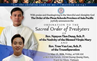 15 mayo, DOS NUEVOS SACERDOTES ESCOLAPIOS EN HO CHI MINH (VIETNAM)