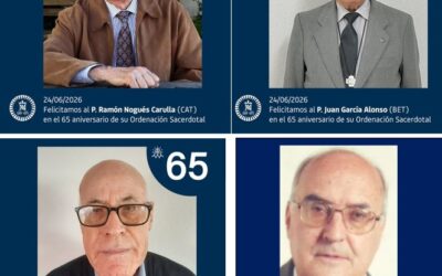 HOY CELEBRAMOS LA VIDA DE ESTOS CUATRO PADRES ESCOLAPIOS