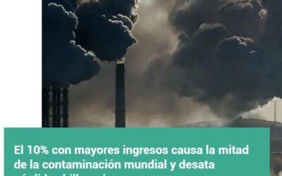 DAÑOS AMBIENTALES, SOBRE TODO POR LOS MÁS RICOS