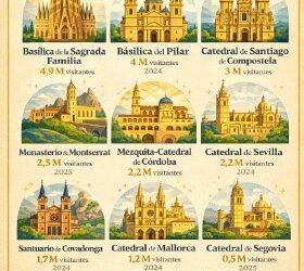 LAS IGLESIAS MÁS VISITADAS EN ESPAÑA