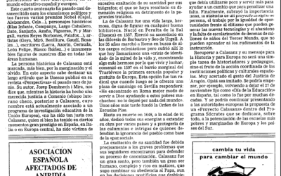 LIBROS Y ARTÍCULOS PARA ESTE MES DE AGOSTO, MES DE CALASANZ