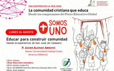 24 agosto, EDUCAR PARA CONSTRUIR COMUNIDAD… DESDE CALASANZ