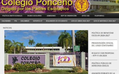 CIEN AÑOS DEL COLEGIO PONCEÑO, EN PONCE DE LEÓN (PUERTO RICO)
