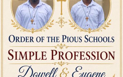DOS NUEVOS RELIGIOSOS ESCOLAPIOS EN ÁFRICA CENTRAL